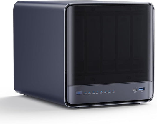 MINISFORUM N5 Pro 5-Bay Desktop AI NAS, AMD Ryzen AI 9 HX PRO 370 CPU, 96GB by MINISFORUM