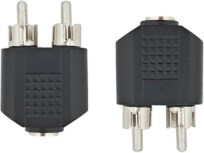 Hahiyo 3.2 F-2x3.2 RCA M Stereo Plug Interconnect Audio Two Males 3.2mm and one - Image 5