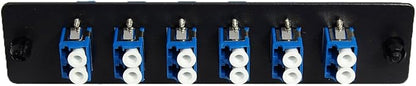 RiteAV LGX Footprint Fiber Optic Cable LC Adapter Patch Panel 6 Ports Loaded - Image 3