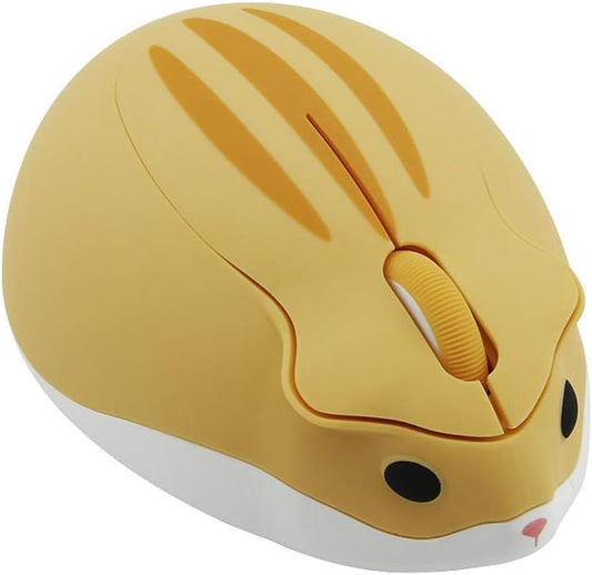 2.4GHz Wireless Mouse Cute Hamster Shape Less Noice Portable Mobile Optical by SHARESUNSHINE