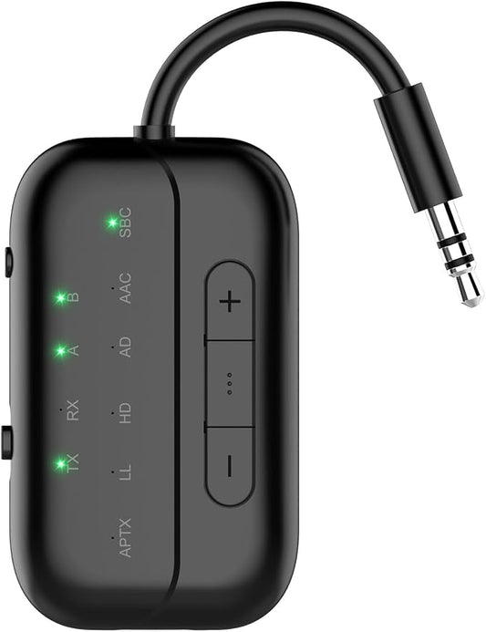 Bluetooth Transmitter Receiver, 2-in-1 V5.3 Wireless Adapter by Beeitzie