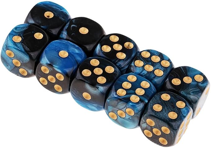 20PCS Polyhedral Dice D6 Dice 16mm Acrylic 6 Sided Dice Game Dice - Image 7