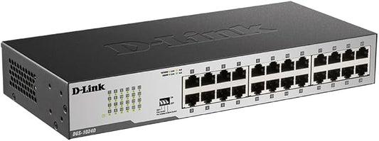 D-Link DGS-1024D, Ethernet Switch, 24 Port Gigabit Unmanaged Fanless Network by D-Link