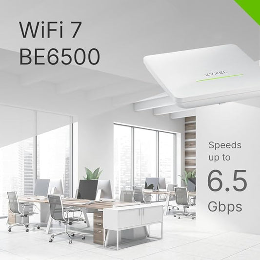Zyxel WiFi 7 Wireless Access Point BE6500 | PoE+ / AC Powered | 2.5Gb Ethernet - Image 2
