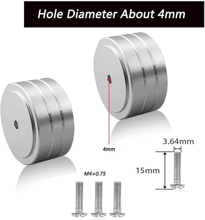 Tertullus 4 Sets High-End HiFi Aluminum Speaker Feet, Shock Base Pad Spikes - Image 4
