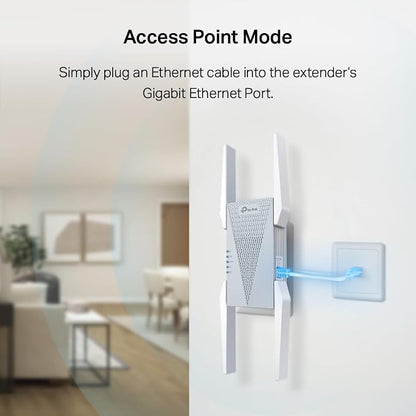 TP-Link RE813XE AXE5400 Wi-Fi 6E Range Extender w/Ethernet Port | 5.4 Gbps - Image 9