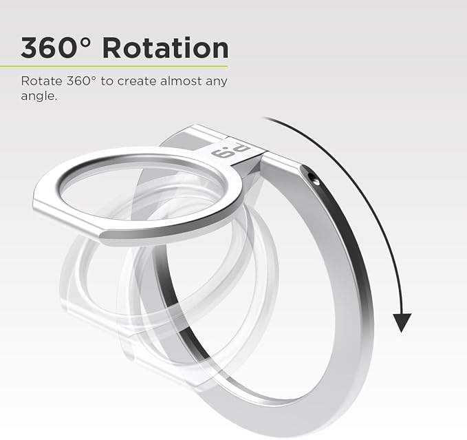 PureGear Magnetic Phone Grip Ring Stand, Magnetic Phone Ring Holder - Image 5