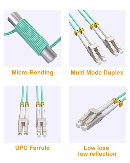 OM3 Multi-Mode Fiber Optical Patch Cable LC to LC, Patch Cords MM Duplex LC-LC - Image 6