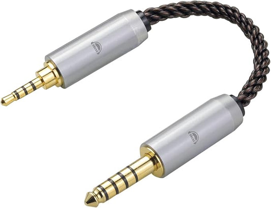 okcsc 4.4MM Male to 2.5MM Male Ultra Short Hifil Male to Male AUX Audio Cable by okcsc