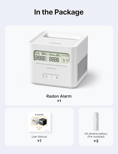 X-Sense Radon Detector for Home, Zero Lab Fees, No Installation Required - Image 9