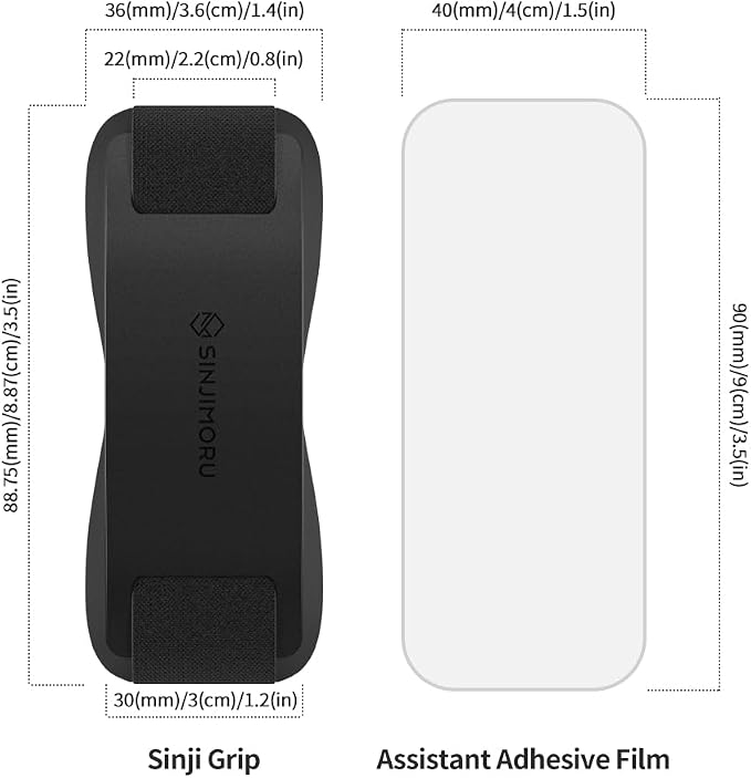 Sinjimoru Phone Grip with Silicone Band – Comfortable One-Hand Holder & - Image 7