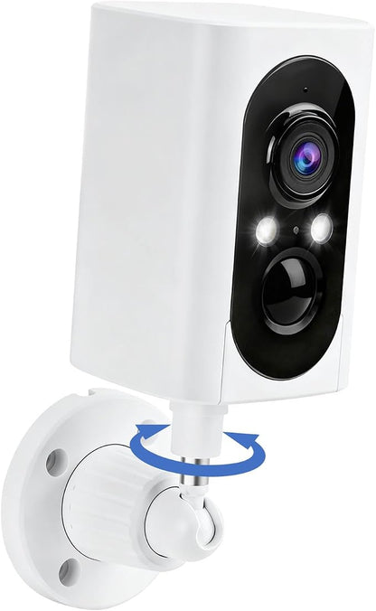 Security Cameras Wireless Outdoor 355° Pan Rotating 2K Color Night Vision by geekee