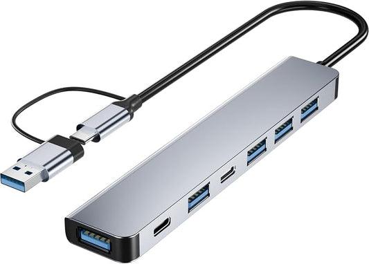 PANPEO Aluminum 7 in 1 USB C & USB Hub by PANPEO