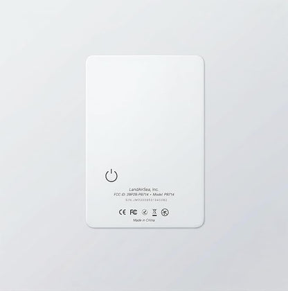 LandAirSea PB714 – Ultra-Slim Apple Find My Wallet Tracker by LandAirSeaSystems