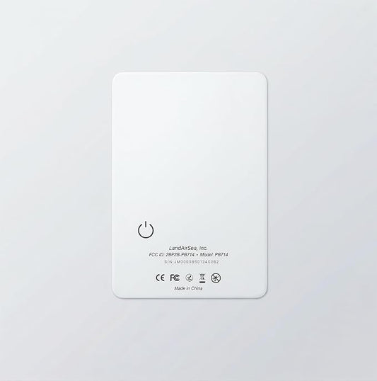 LandAirSea PB714 – Ultra-Slim Apple Find My Wallet Tracker by LandAirSeaSystems