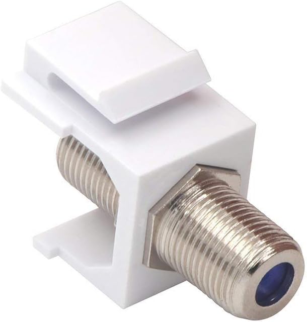 VCE 3GHz Coax Keystone Jack Insert Coaxial Cable Connector, F-Type RG6 Cable - Image 7