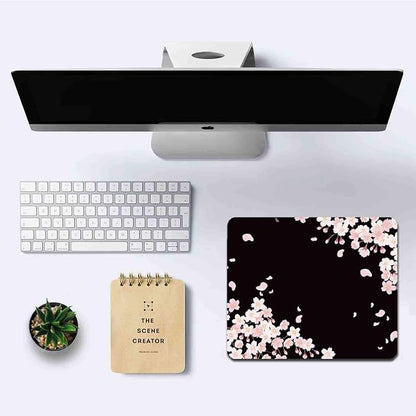 IMAYONDIA Cute Pink Flowers Mouse Pad, Cherry Blossom Mouse Pad, Serene - Image 6