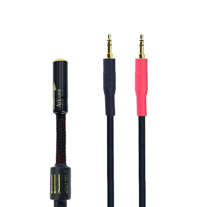 Arklove 18ft Shielded 1/8" aux Input 3.5mm Female to 2X 3.5 Output Splitter by Arklove