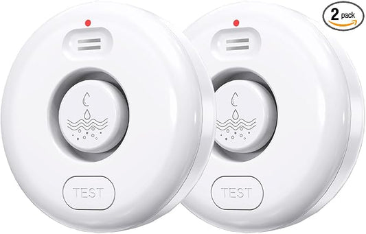 Water Leak Detectors for Home, 120dB Adjustable Water Leak Alarm for WiFi by RUIKORING