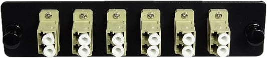 RiteAV LGX Footprint Fiber Optic Cable LC Adapter Patch Panel 6 Ports Loaded - Image 2