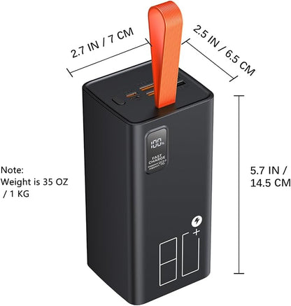 80000mAh Power Bank Fast Charging, 30W PD & QC 3.0 High Capacity Portable - Image 3