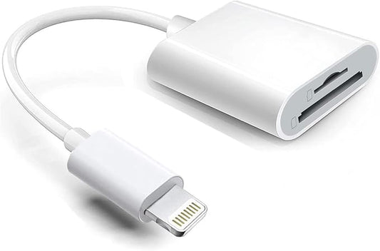 Lightning to SD & TF Card Reader Adapter, Apple MFi Certified 2 in 1 Micro SD by Hatuge