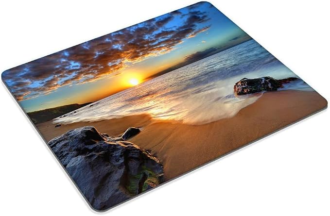 Beach Sunset Mouse pad Customized Mousepad Non-Slip Rubber Base Mouse Pads - Image 2
