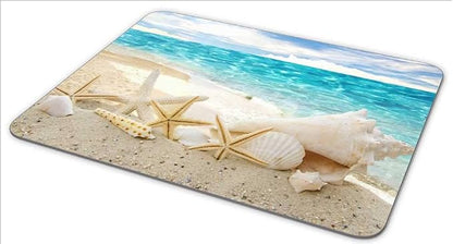 Non-Slip Rubber Mouse Pad ，Beautiful Beach Seascape Mouse pad … - Image 2