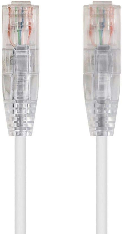 Monoprice Cat6 2ft White Component Level Patch Cable UTP 28AWG 550MHz Pure Bare by Monoprice