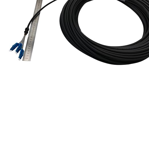 10Gtek 50 Meter LC to LC, Outdoor Armored Fiber Optic Cable, Single Mode - Image 2