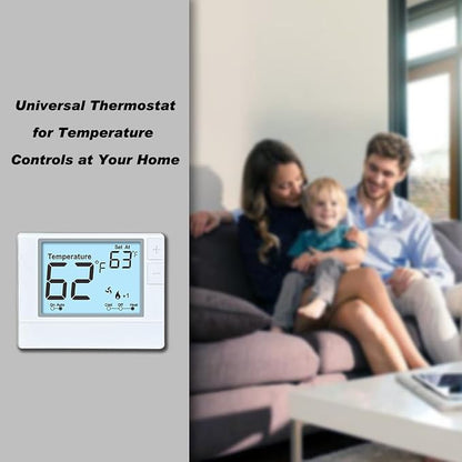 Multi Stage Thermostat for Home Cooling and Heating, 2 Heat/2 Cool, Super Clear - Image 7