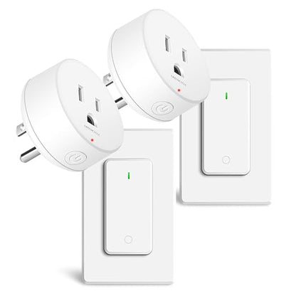 Wireless Wall Switch Remote Control Outlet, TUV List, No Wiring Needed by greencycle