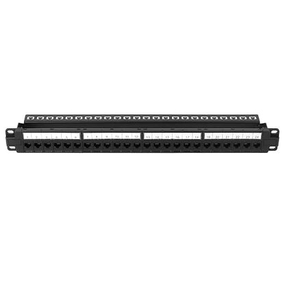 24-Port Cat6 Patch Panel - 10G Ready Rack-Mountable 1U Network Panel - Image 3