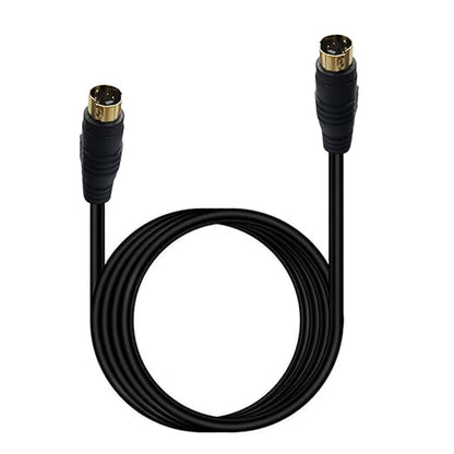 S Video Cable, S-Video Cable 4 pin Connector Male to Male Gold Plated Compatible - Image 4