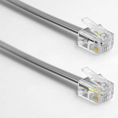 NECABLES 3Pack Short Telephone Cord Kit 3, 8 Inch Phone Cable Wall Phone Cord - Image 4