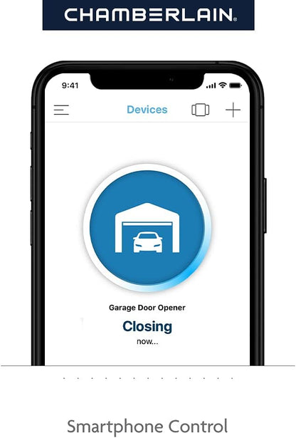 Chamberlain C2212T Smart Wi-Fi Garage Door Opener, 1/2-HP Chain Drive Motor - Image 3
