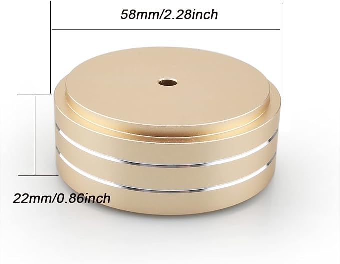 Tertullus 4 Pcs Speaker Feet Aluminum HiFi Turntable Feet Isolation Feet - Image 4
