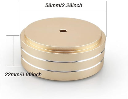 Tertullus 4 Pcs Speaker Feet Aluminum HiFi Turntable Feet Isolation Feet - Image 4