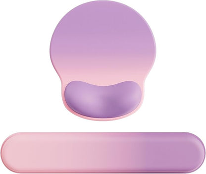 Ergonomic Mouse Pad Wrist Support Set, Memory Foam Keyboard Wrist Rest Set by Laborio