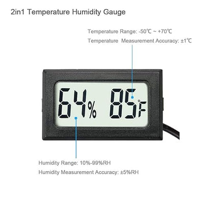 4-Pack Mini Digital Hygrometer Thermometer Gauge - Image 3