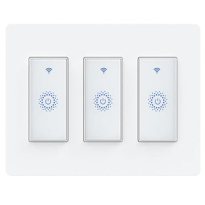 Milfra Smart Switch 3 Gang Alexa Light Switch Smart WiFi Light Switch Compatible by Milfraoffersyouasmarthome