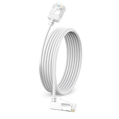Flexible Cat 6 Ethernet Cable 270 °Upward Angle 15 Feet, Ultra Thin & Slim Rj45 by DUTEVOLNS