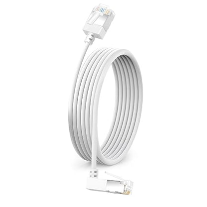Flexible Cat 6 Ethernet Cable 270 °Upward Angle 3.3 Feet, Ultra Thin & Slim by DUTEVOLNS