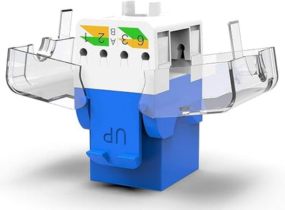 AMPCOM CAT6 Keystone Jack Tool-Less RJ45 UTP, No Punch-Down Tool Required - Image 3
