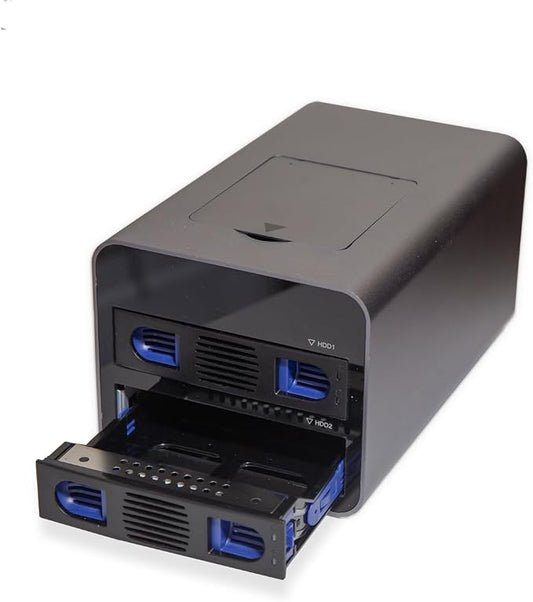 USB 3.2 Type-C 2 Bay 2.5 Inch and 3.5 Inch SATA Hard Drive + 2 Bay M.2 NMVe - Image 2