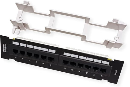 TRENDnet 12-Port Cat6 Unshielded Patch Panel, Wall Mount, Included 89D Bracket - Image 8