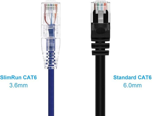 Monoprice Cat6 5ft Purple Component Level Patch Cable UTP 28AWG 550MHz Pure - Image 2