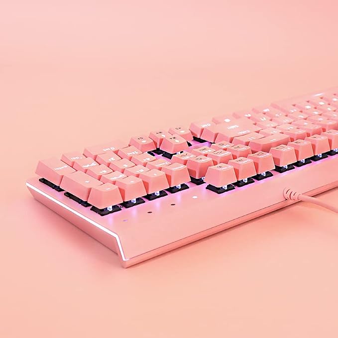 i-rocks K75M Illuminated Mechanical Keyboard, 104 Keys, PBT Keycaps, Backlit - Image 4