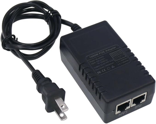 Gigabit POE Injector Adapter, 48V 36W 0.7A, 10/100/1000Mbps IEEE 802.3af by RealHD