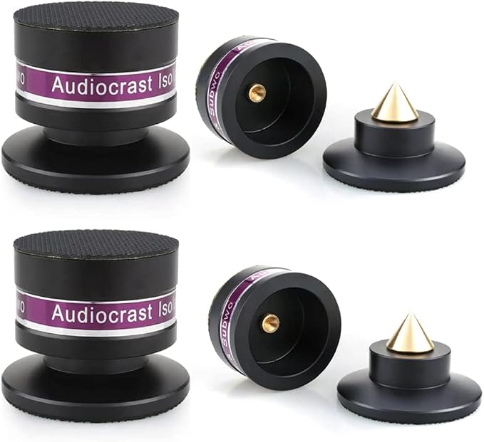 Tertullus 4 Pcs Aluminum Speaker Spike+Isolation Feet by Tertullus